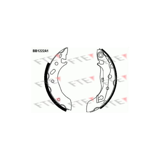 FTE Bb1222A1 Brake Shoe Set