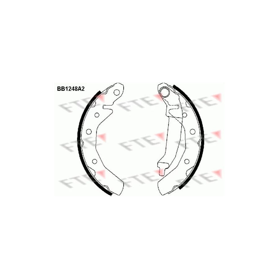 FTE Bb1248A2 Brake Shoe Set