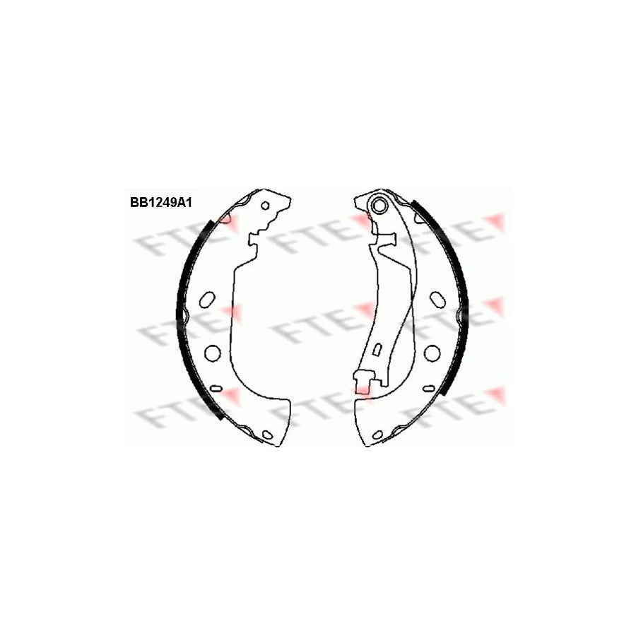 FTE Bb1249A1 Brake Shoe Set