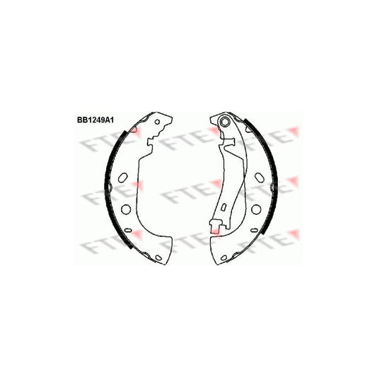 FTE Bb1249A1 Brake Shoe Set