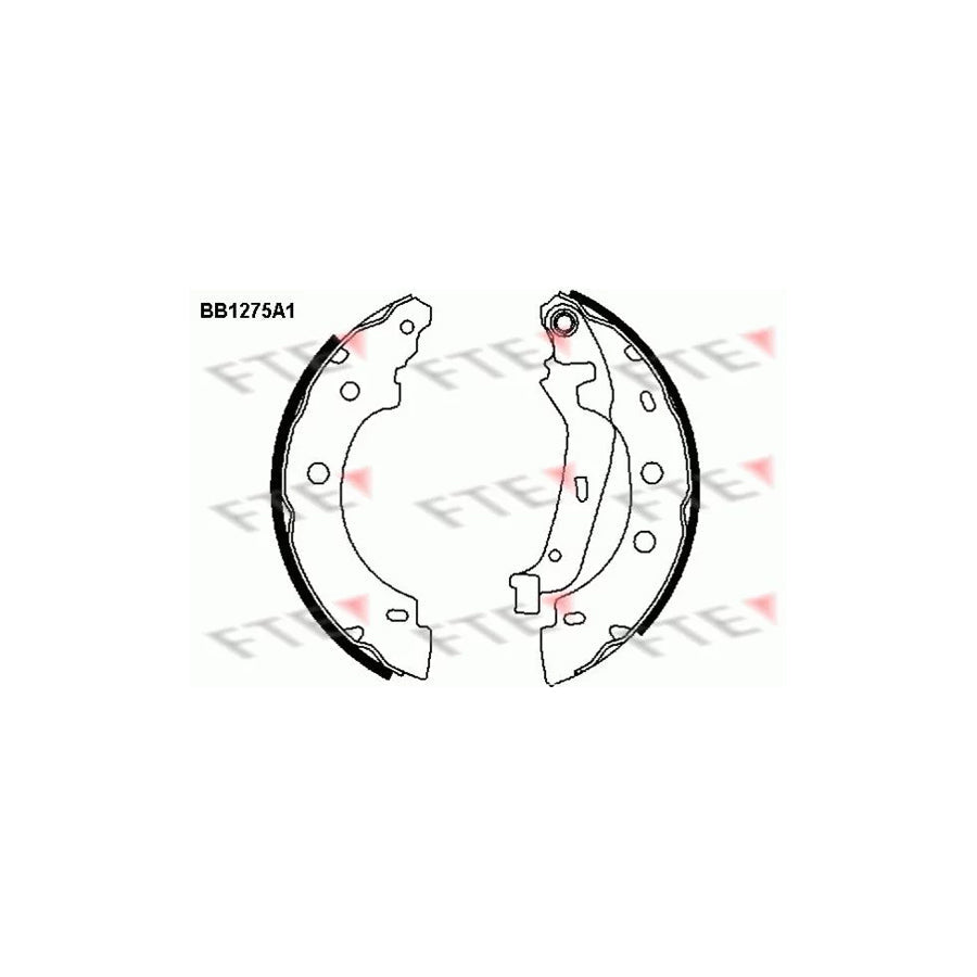 FTE Bb1275A1 Brake Shoe Set