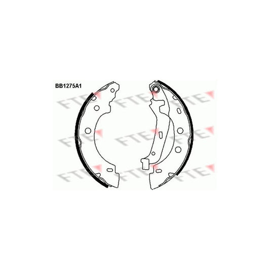 FTE Bb1275A1 Brake Shoe Set