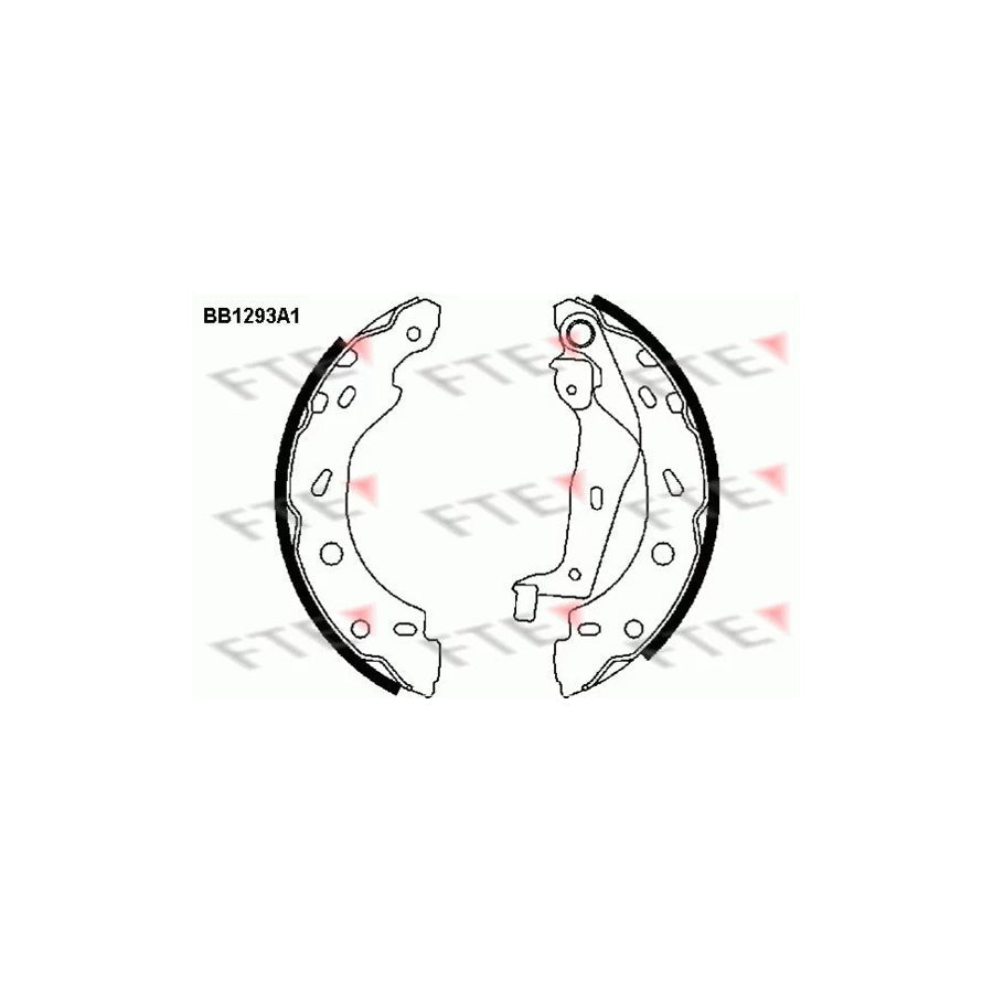 FTE Bb1293A1 Brake Shoe Set