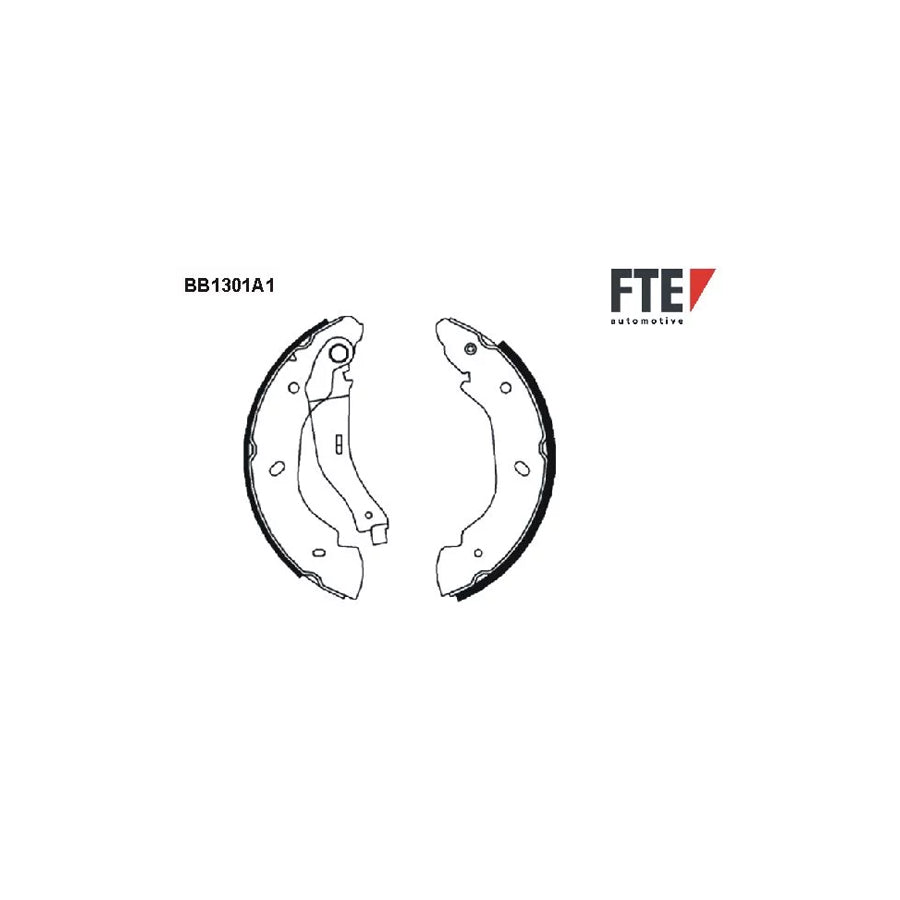 FTE Bb1301A1 Brake Shoe Set for Ford Transit