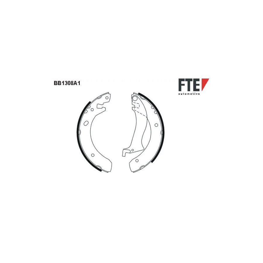 FTE Bb1308A1 Brake Shoe Set for Land Rover Freelander