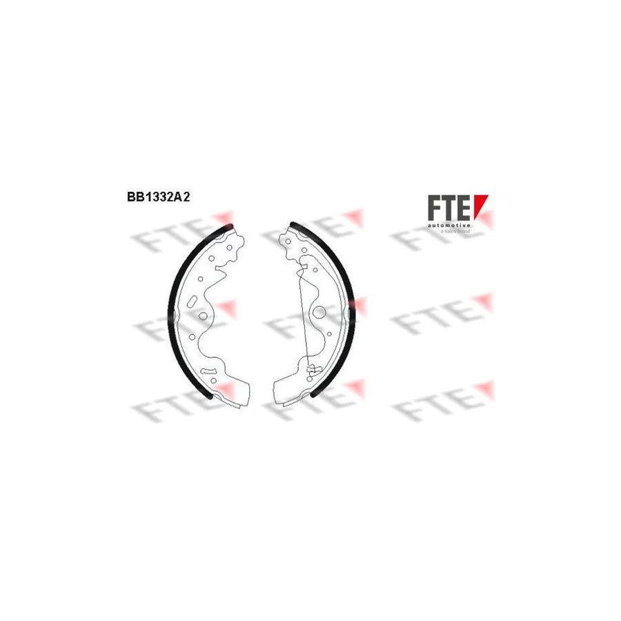 FTE Bb1332A2 Brake Shoe Set for Land Rover Freelander