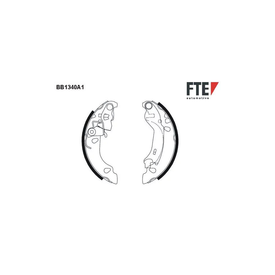 FTE Bb1340A1 Brake Shoe Set for Fiat Panda II Hatchback (169)