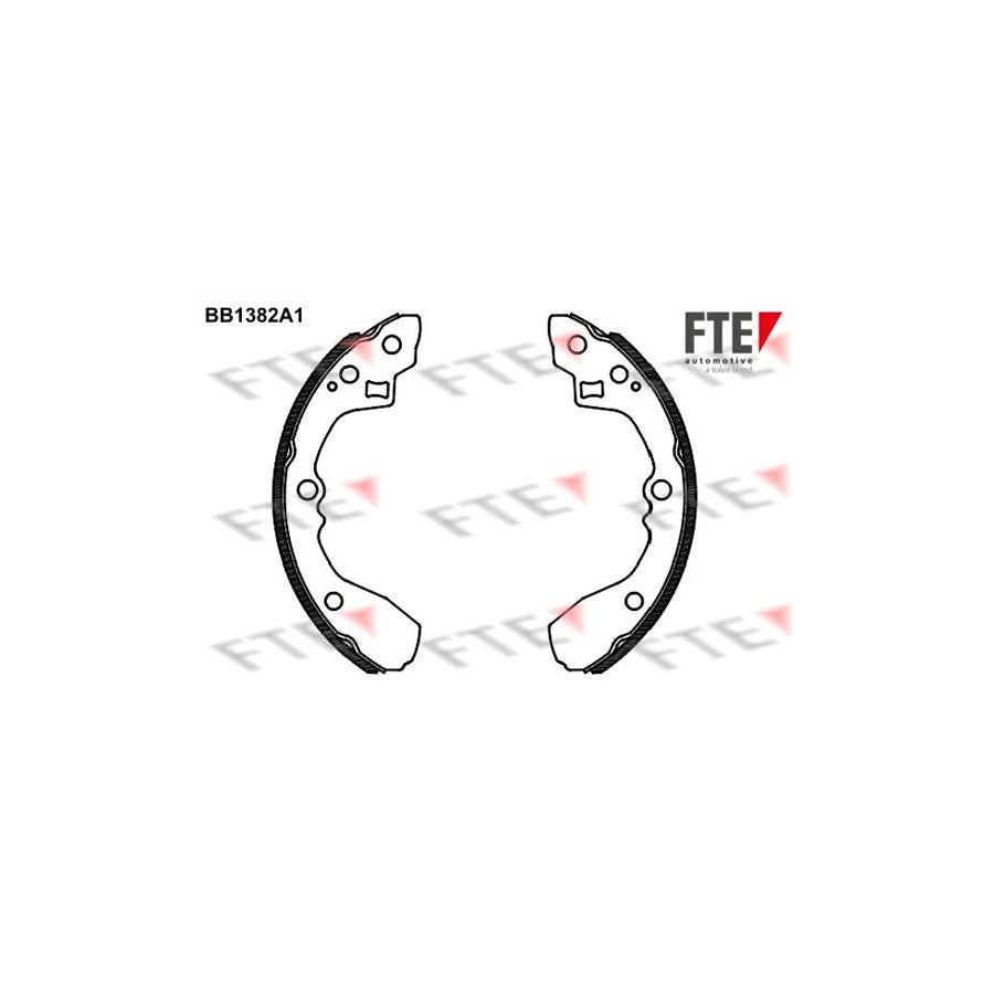 FTE Bb1382A1 Brake Shoe Set for KIA Rio