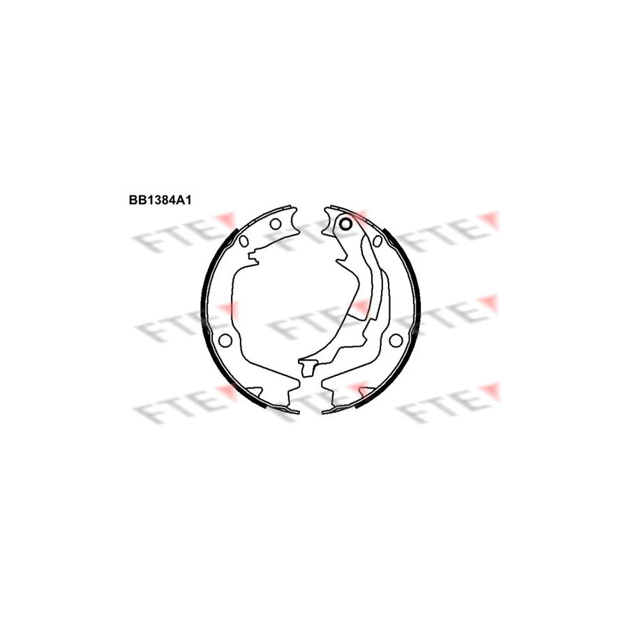 FTE Bb1384A1 Handbrake Shoes