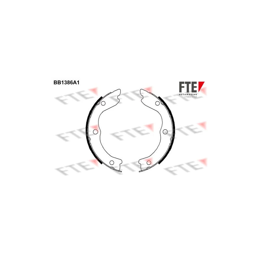 FTE Bb1386A1 Handbrake Shoes for Nissan X-Trail (T30)