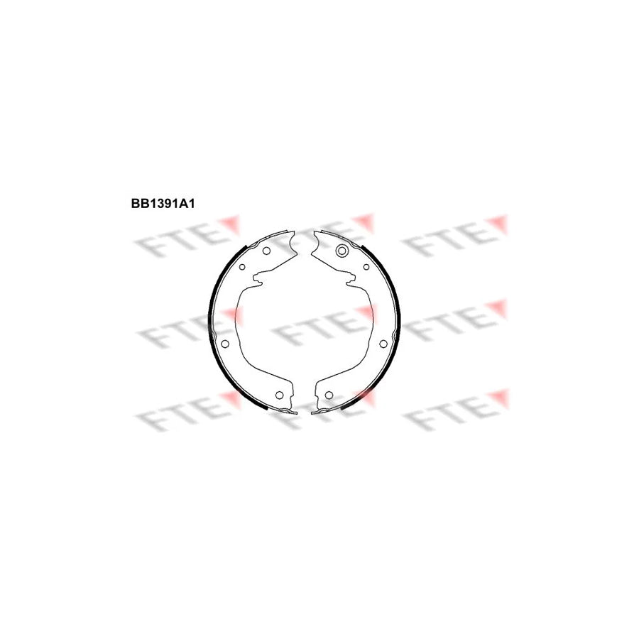 FTE Bb1391A1 Handbrake Shoes