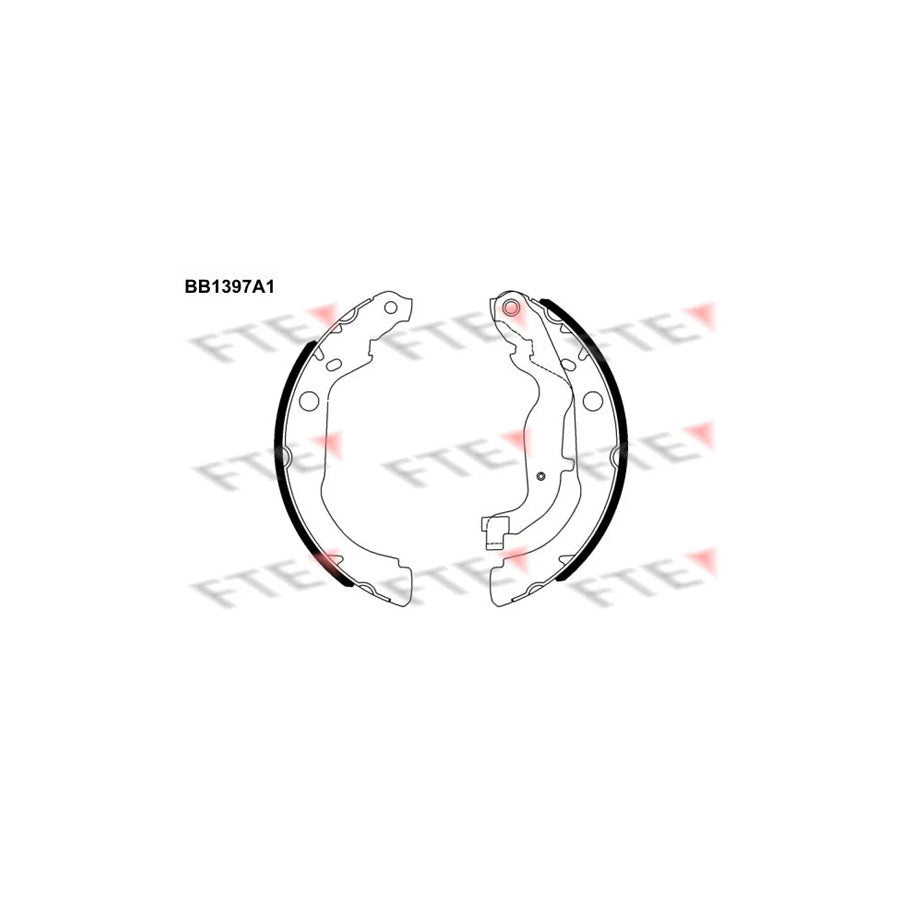 FTE Bb1397A1 Brake Shoe Set