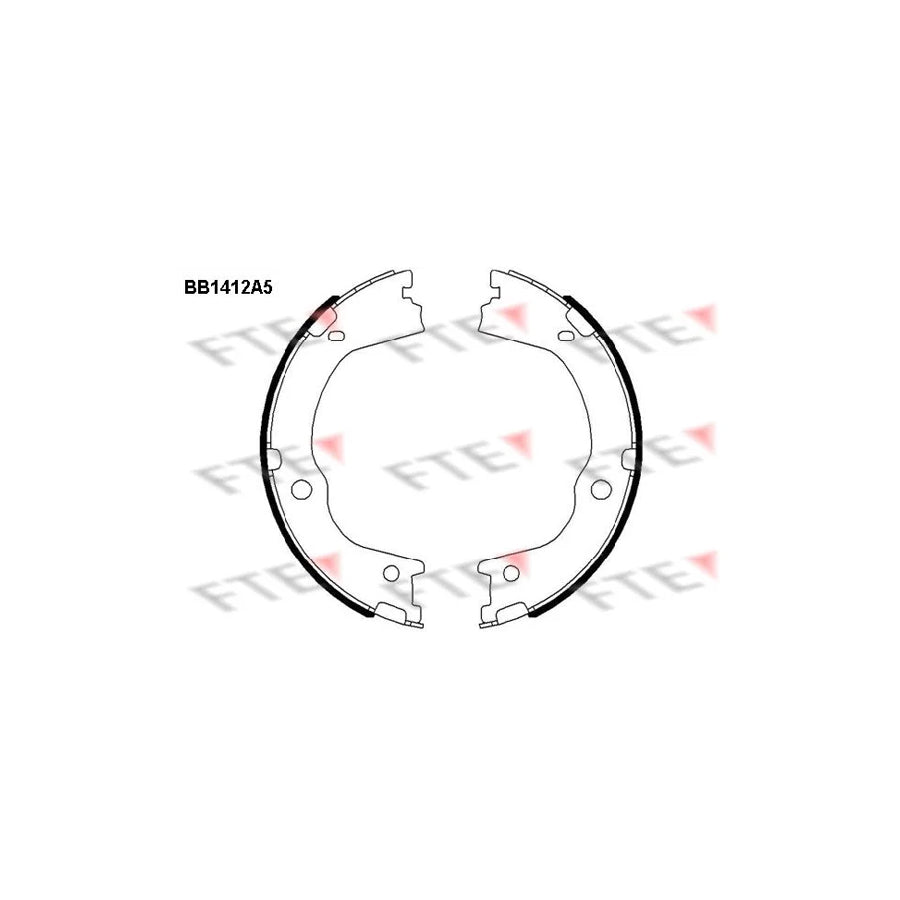 FTE Bb1412A5 Handbrake Shoes