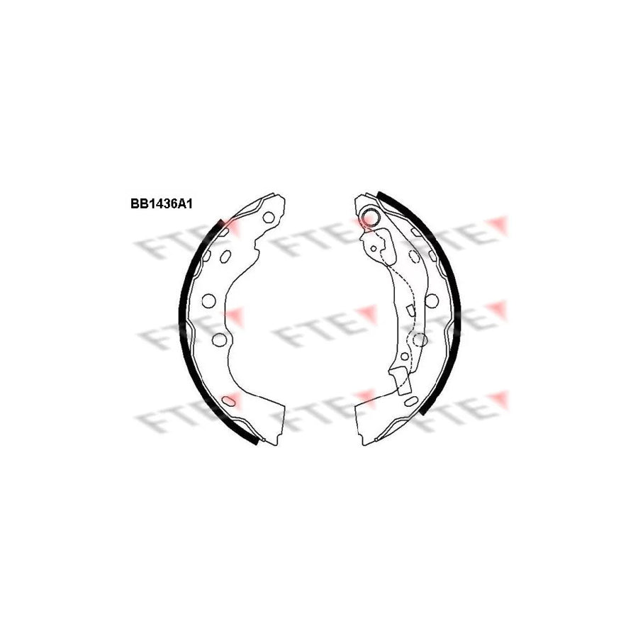 FTE Bb1436A1 Brake Shoe Set