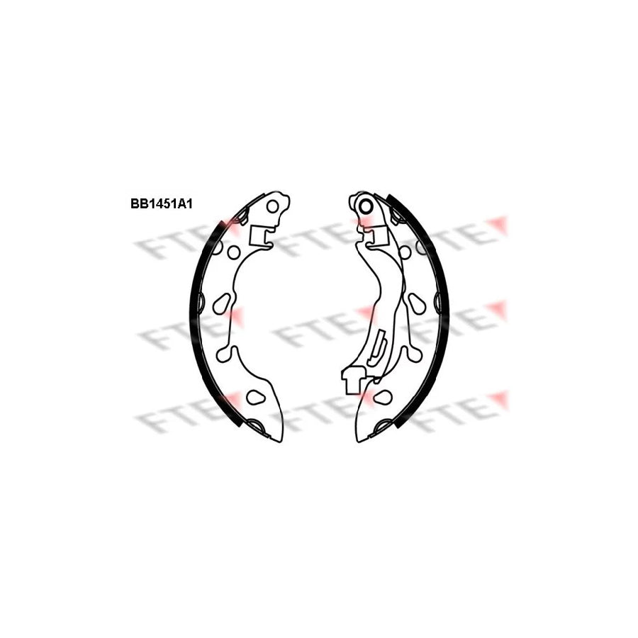 FTE Bb1451A1 Brake Shoe Set