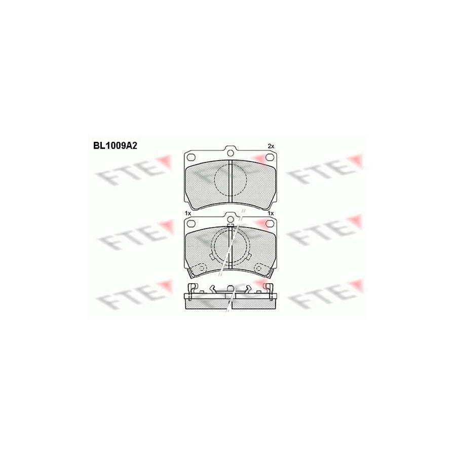 FTE Bl1009A2 Brake Pad Set for Mazda 323