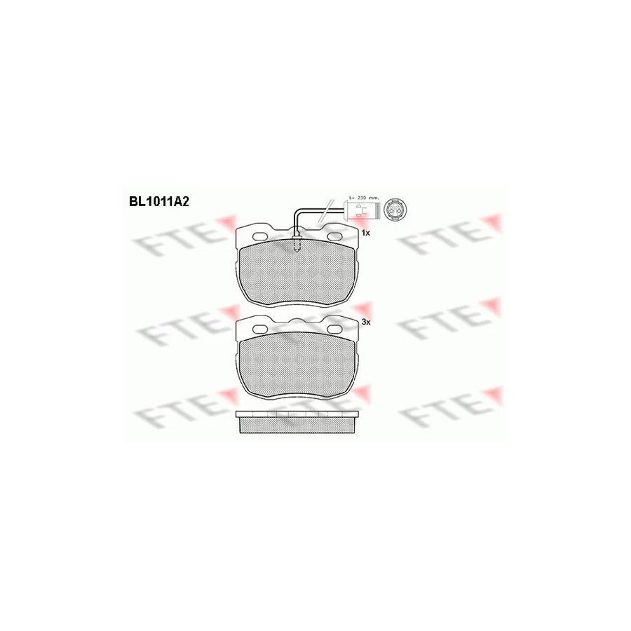 FTE Bl1011A2 Brake Pad Set