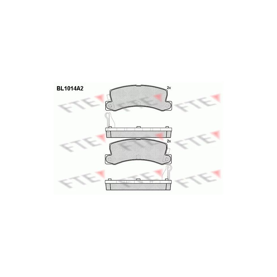 FTE Bl1014A2 Brake Pad Set