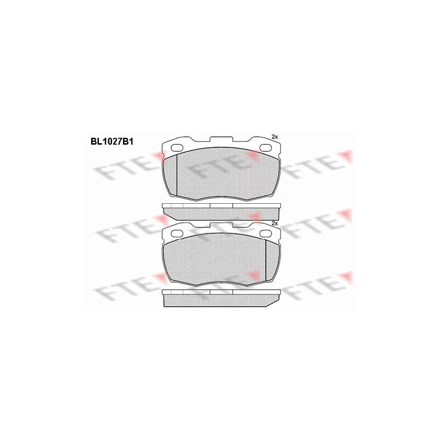 FTE Bl1027B1 Brake Pad Set for Land Rover Defender
