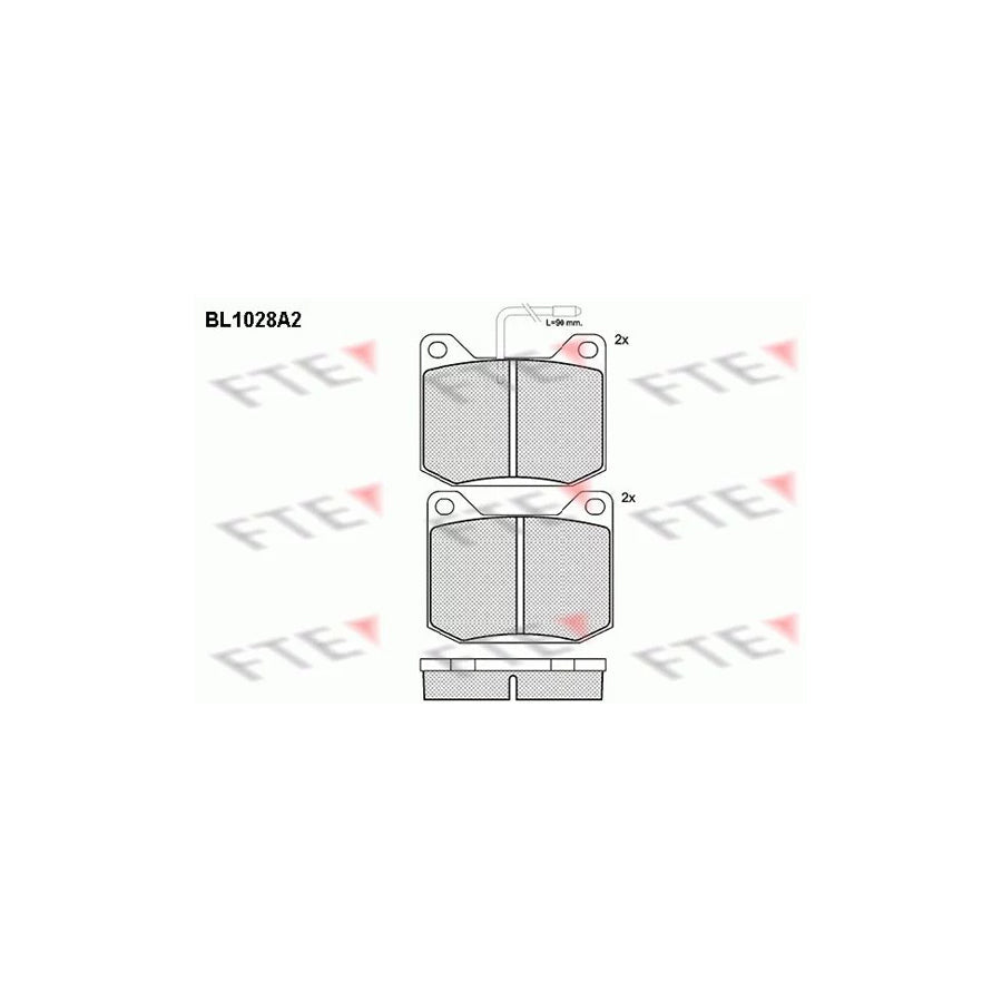 FTE Bl1028A2 Brake Pad Set for Peugeot 504