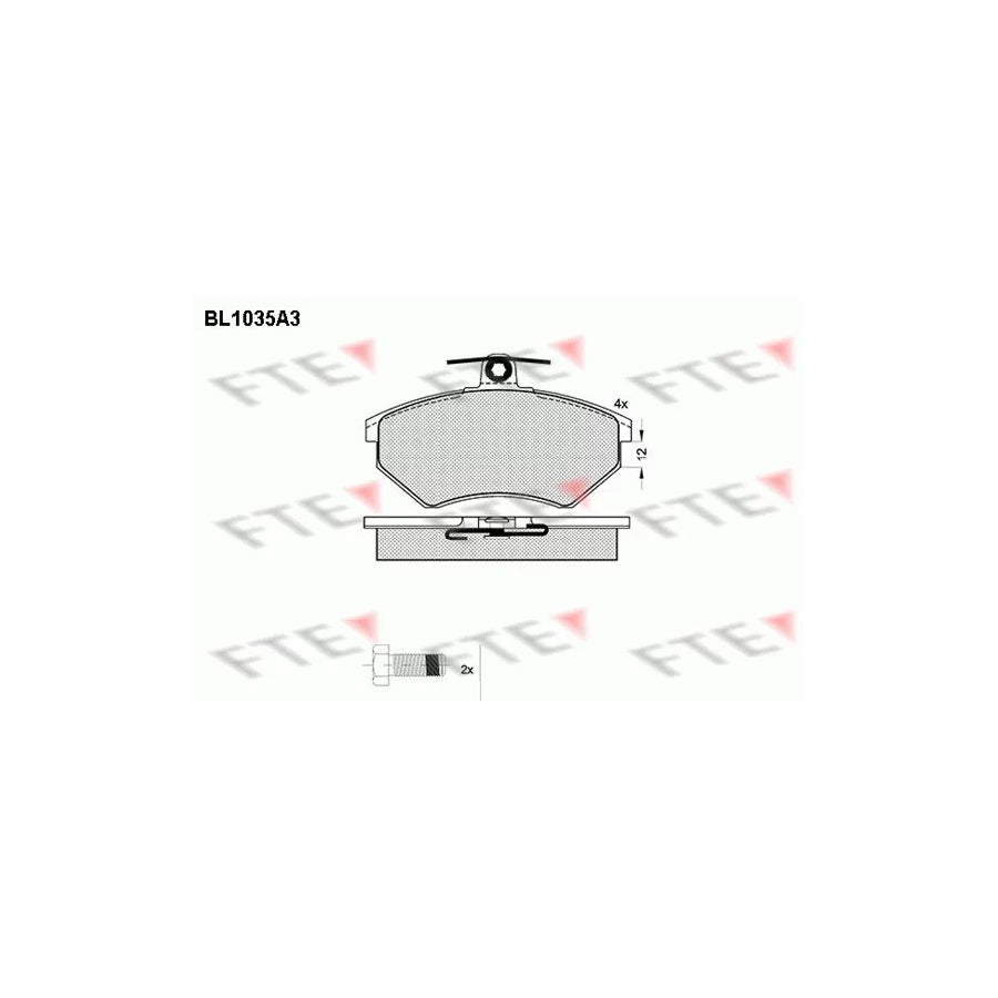 FTE Bl1035A3 Brake Pad Set