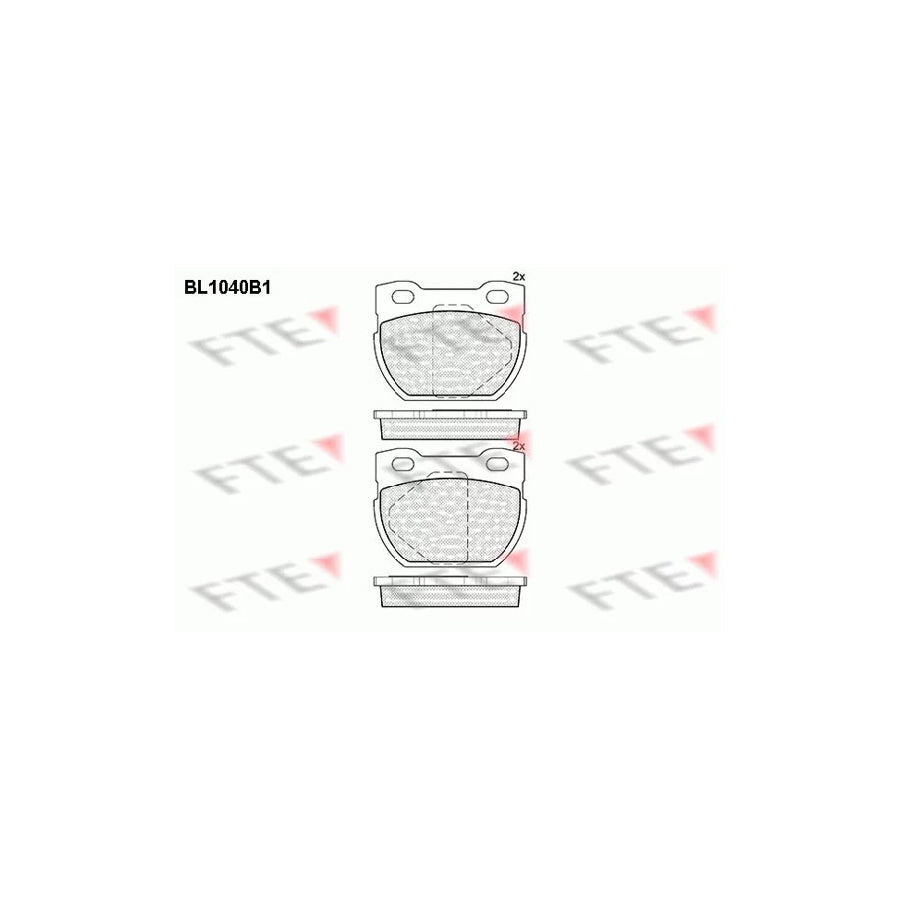 FTE Bl1040B1 Brake Pad Set for Land Rover Defender