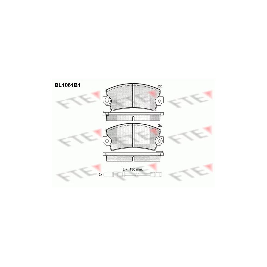 FTE Bl1061B1 Brake Pad Set