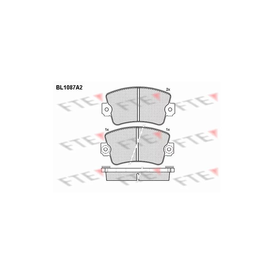 FTE Bl1087A2 Brake Pad Set
