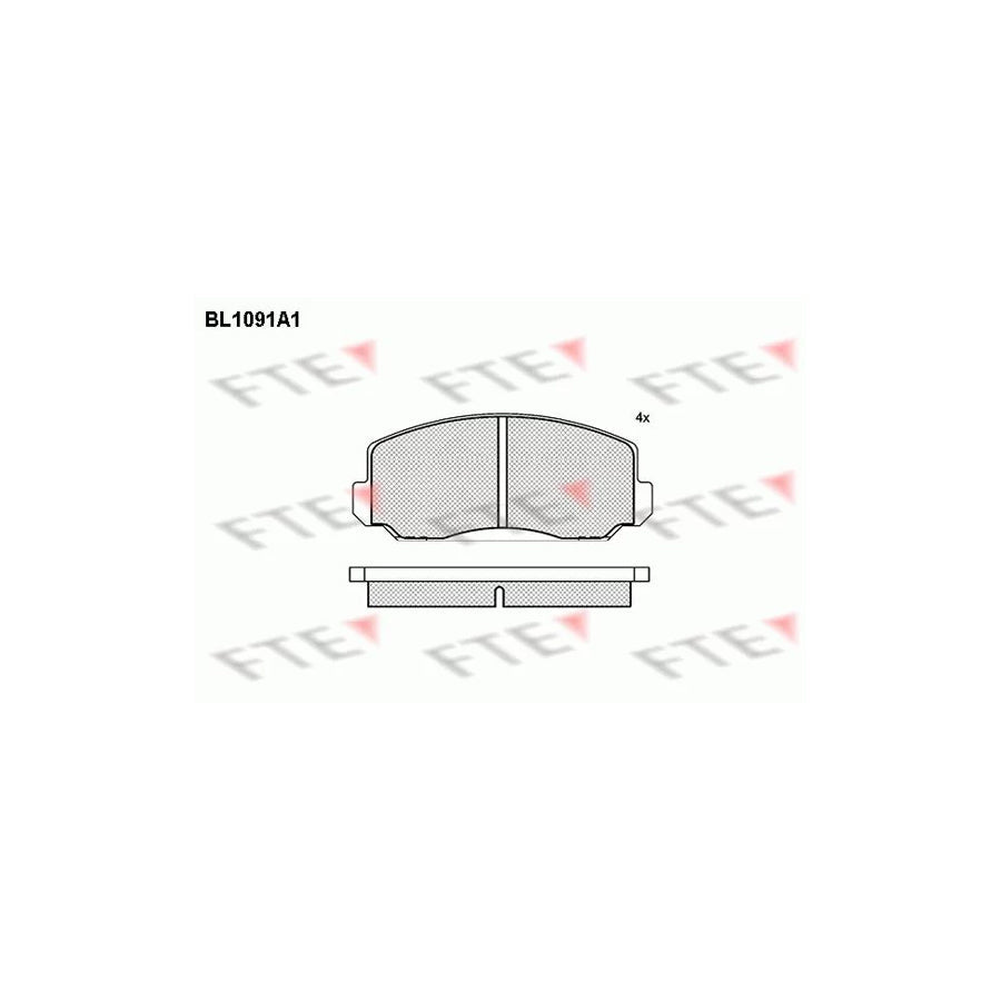 FTE Bl1091A1 Brake Pad Set