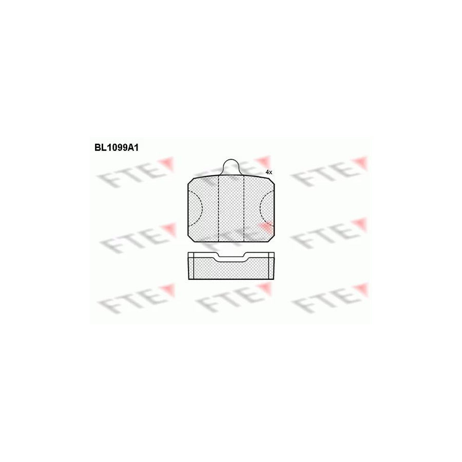 FTE Bl1099A1 Brake Pad Set