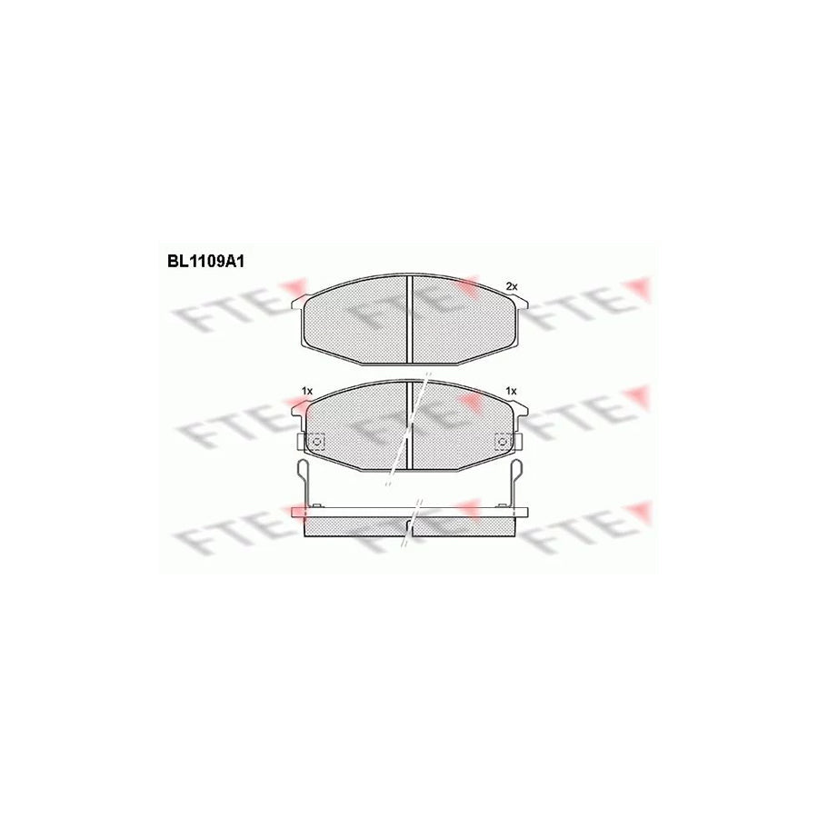 FTE Bl1109A1 Brake Pad Set