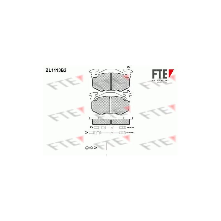FTE Bl1113B2 Brake Pad Set