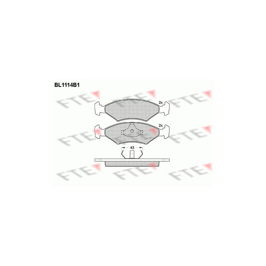 FTE Bl1114B1 Brake Pad Set
