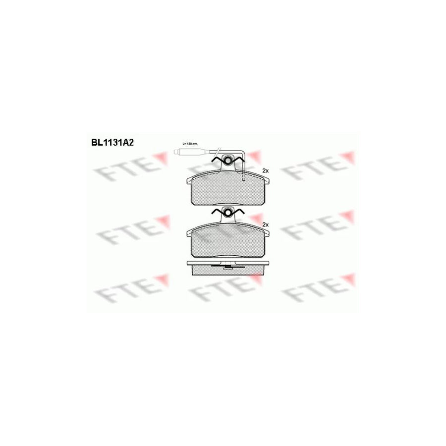 FTE Bl1131A2 Brake Pad Set