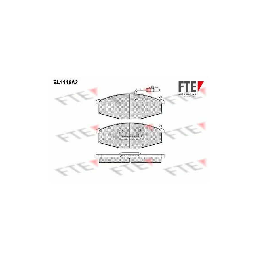 FTE Bl1149A2 Brake Pad Set for Nissan Patrol