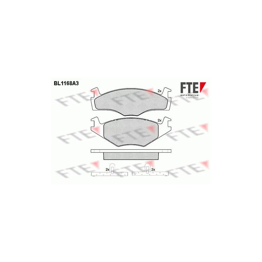 FTE Bl1168A3 Brake Pad Set