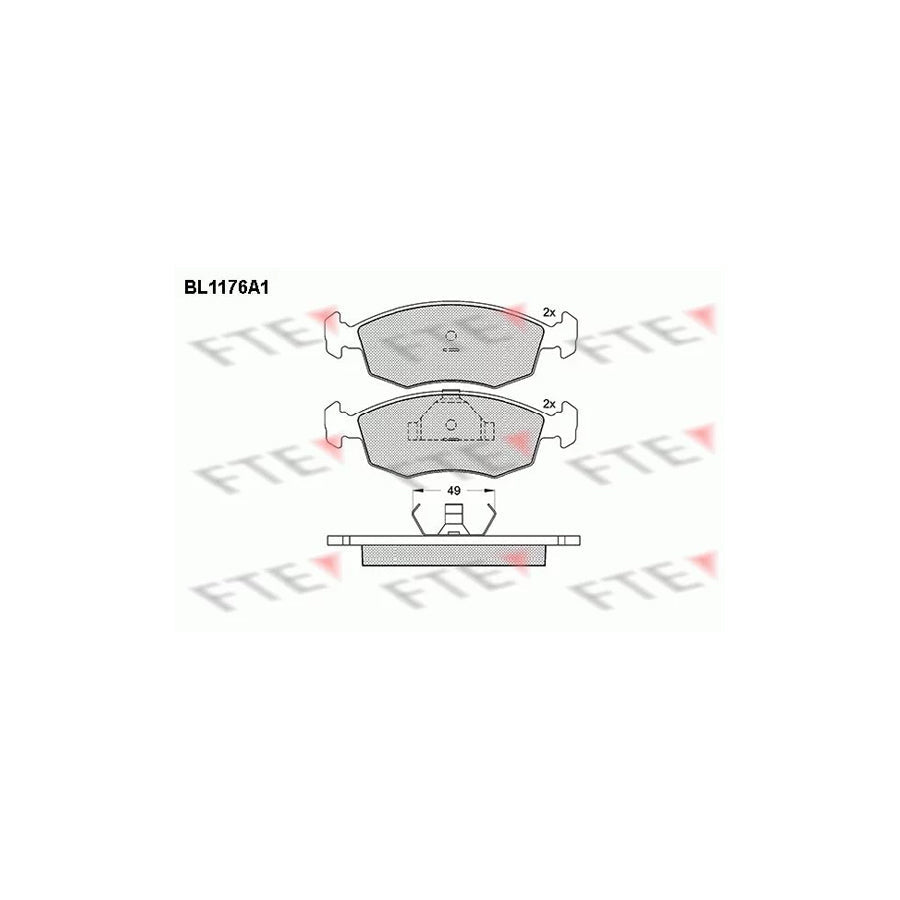 FTE Bl1176A1 Brake Pad Set