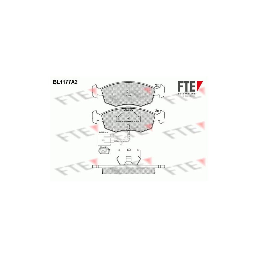 FTE Bl1177A2 Brake Pad Set