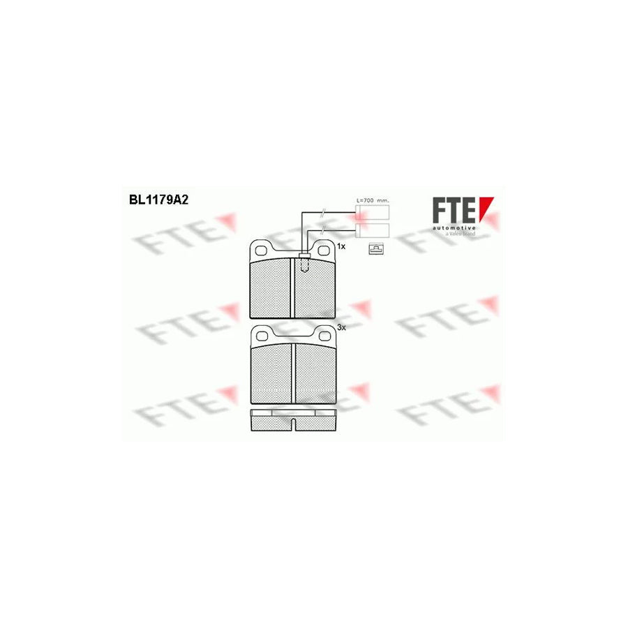 FTE Bl1179A2 Brake Pad Set