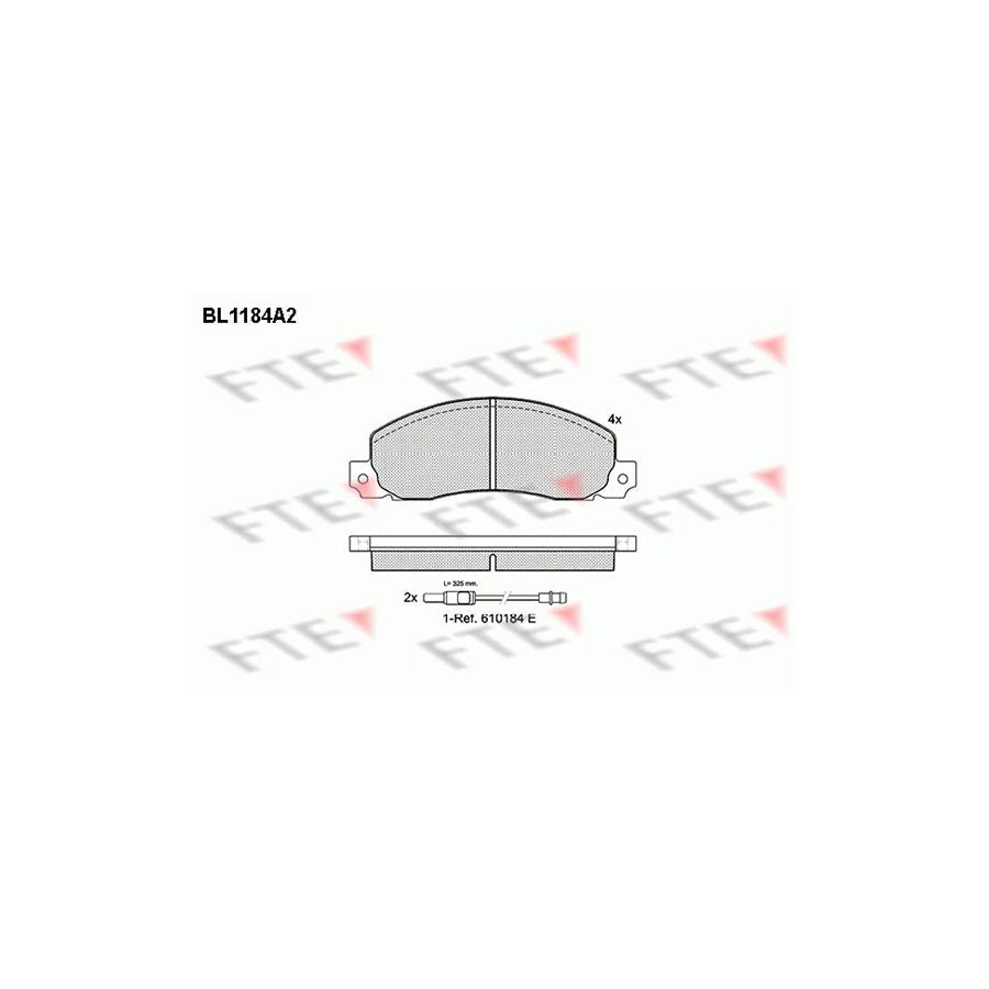 FTE Bl1184A2 Brake Pad Set