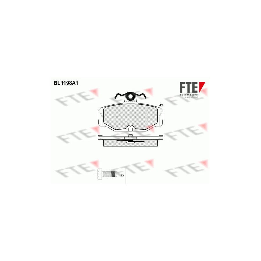 FTE Bl1198A1 Brake Pad Set
