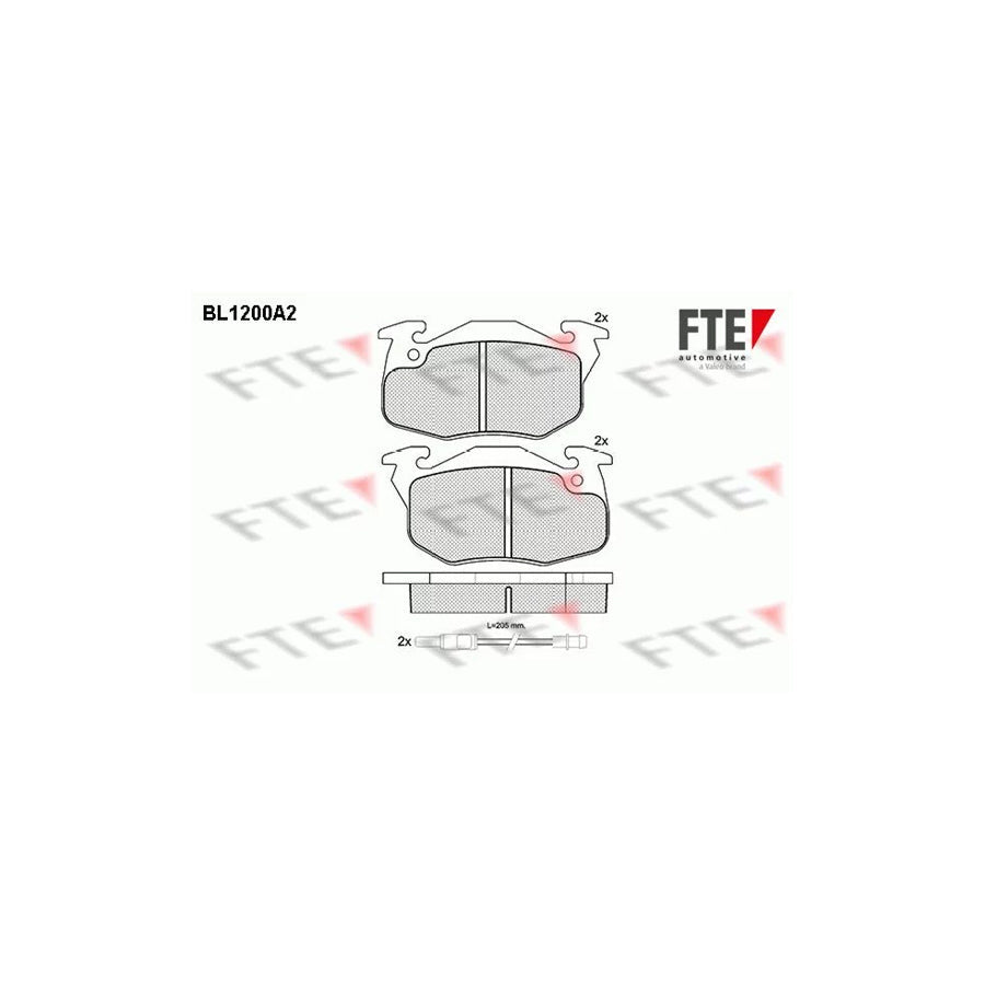 FTE Bl1200A2 Brake Pad Set