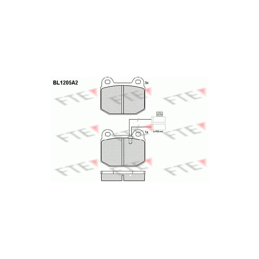 FTE Bl1205A2 Brake Pad Set