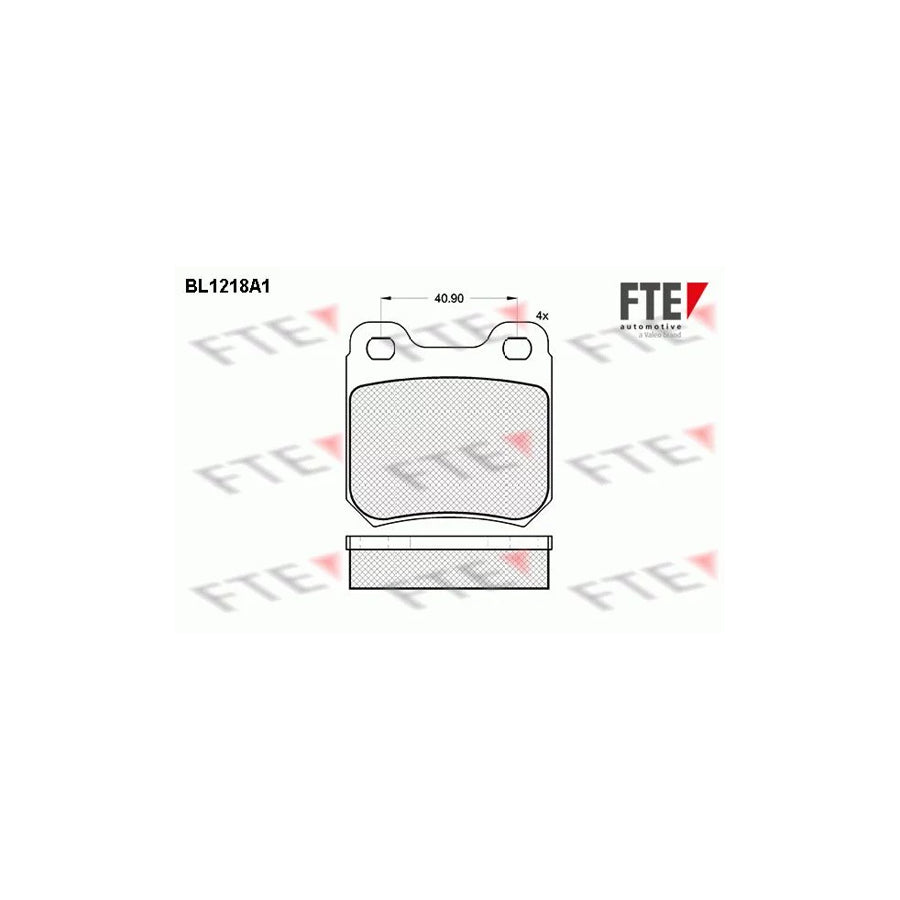 FTE Bl1218A1 Brake Pad Set