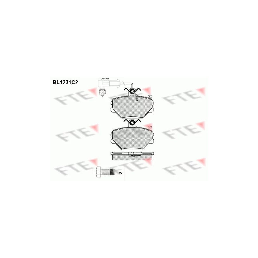 FTE Bl1231C2 Brake Pad Set