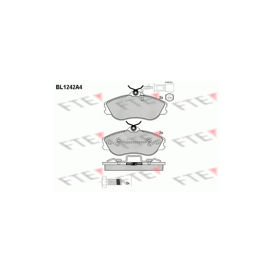 FTE Bl1242A4 Brake Pad Set