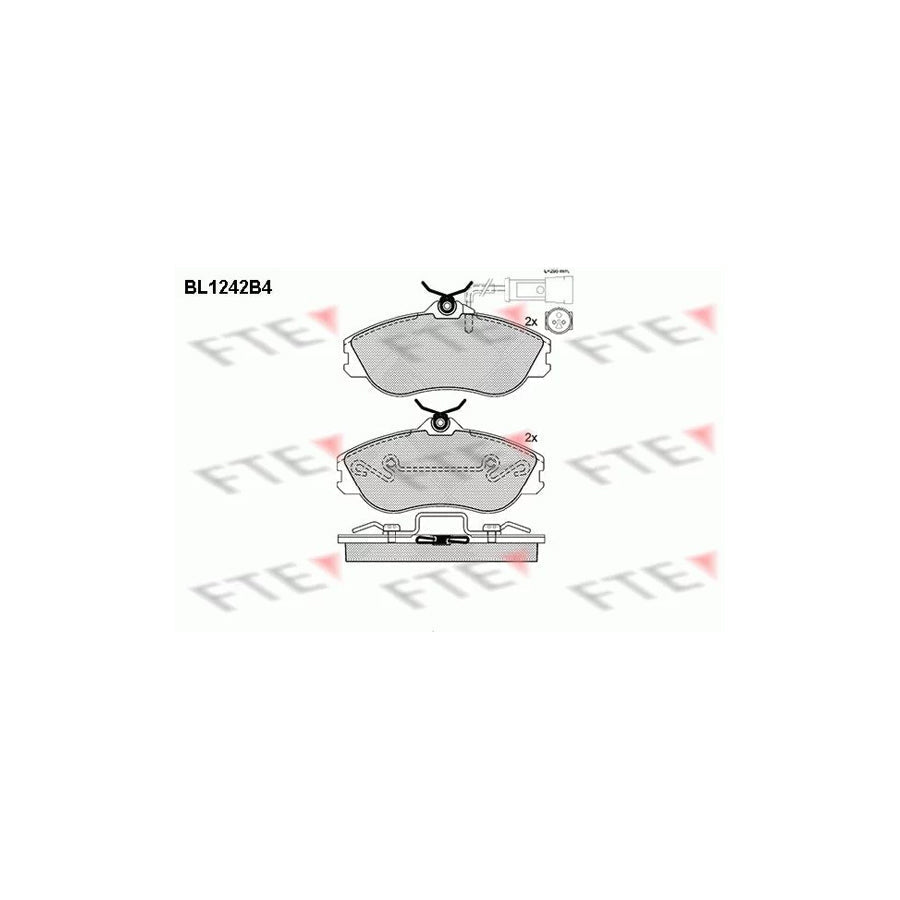 FTE Bl1242B4 Brake Pad Set