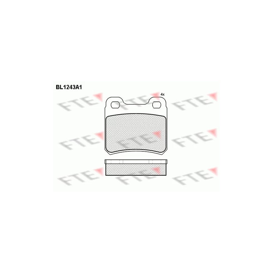 FTE Bl1243A1 Brake Pad Set for Saab 900