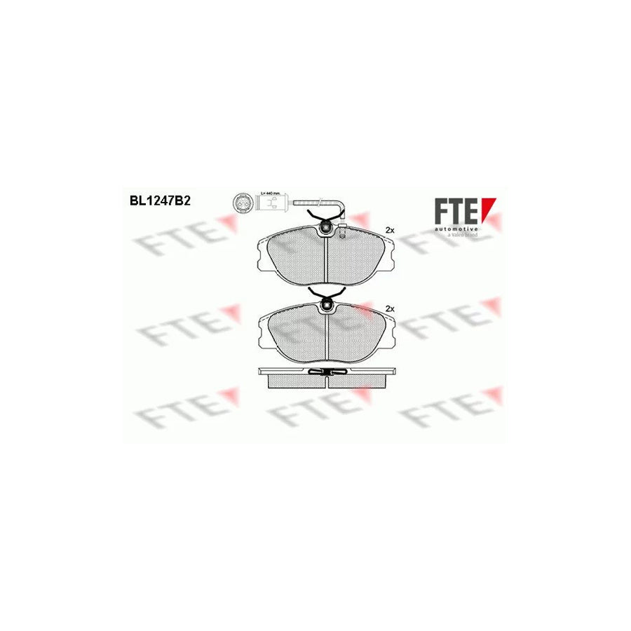 FTE Bl1247B2 Brake Pad Set