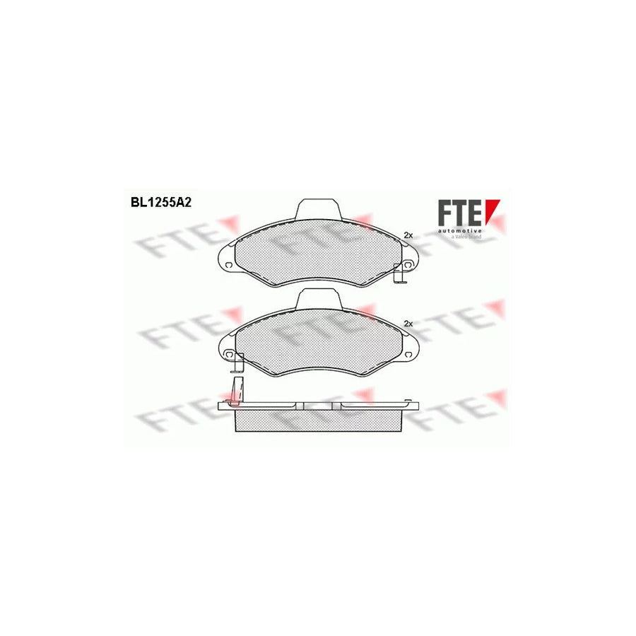 FTE Bl1255A2 Brake Pad Set for Ford Escort